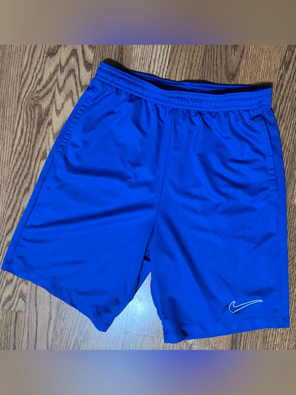 Boys Nike Dri-FIT Royal Blue Athletic Shorts